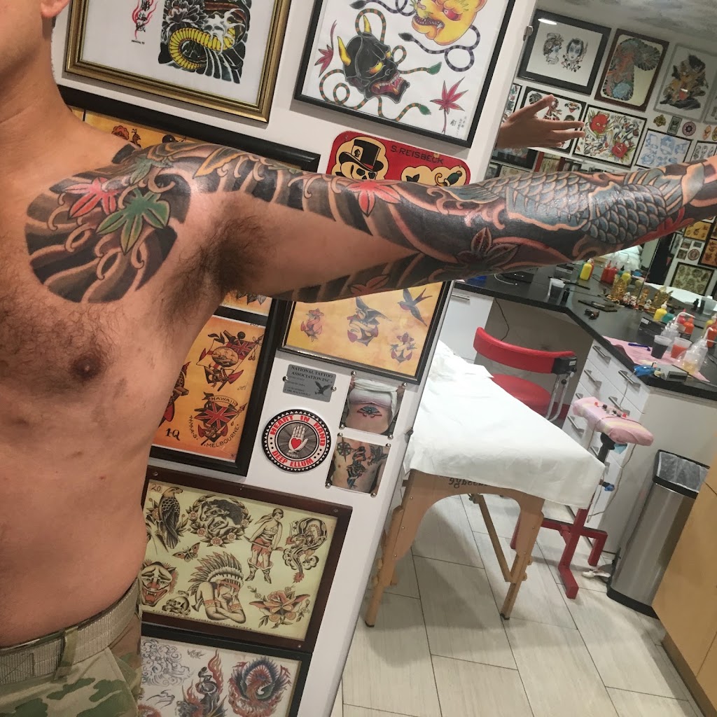 Tattoo work by Carl Hallowell, "Horisho" (3)