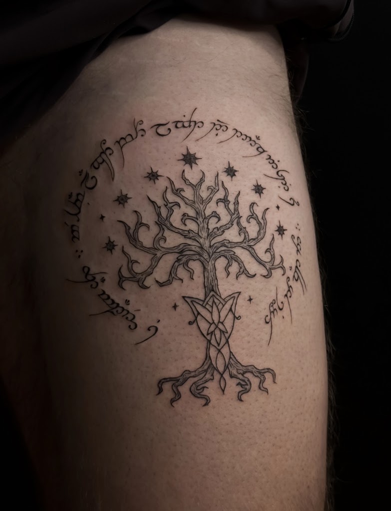Natalie Fine Line Tattoo in Austin