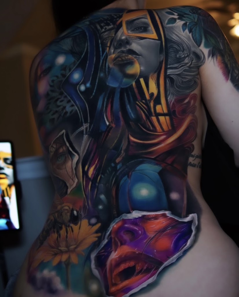 Realistic Color Tattoo in Garland
